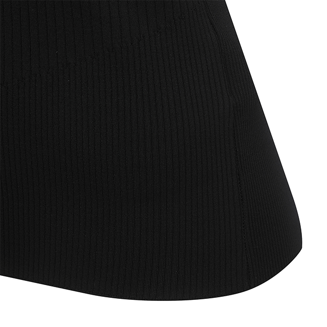 Women's Collar Golgi Sleeve Sweater - Black