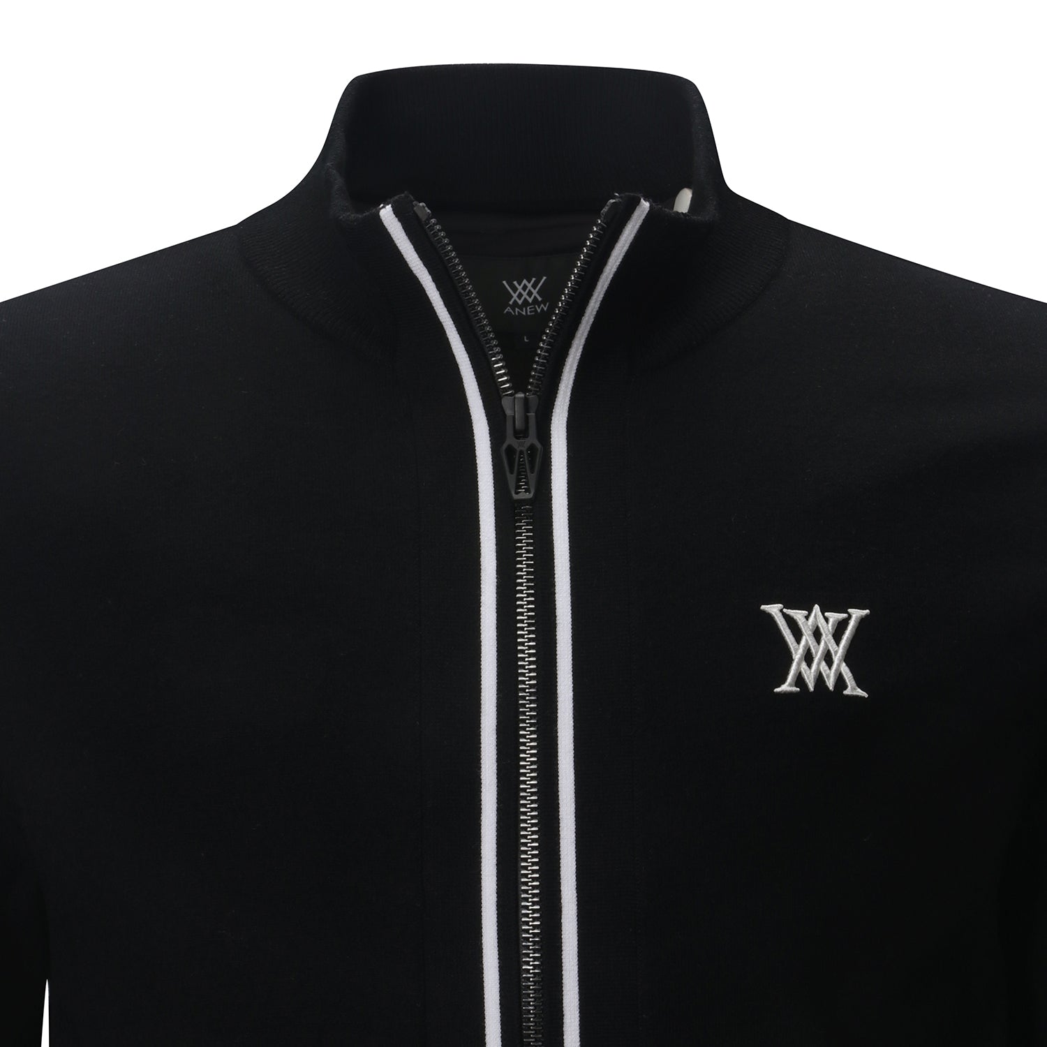 ANEW Golf Men's Two Tone Half Zip-UP Pullover - Black