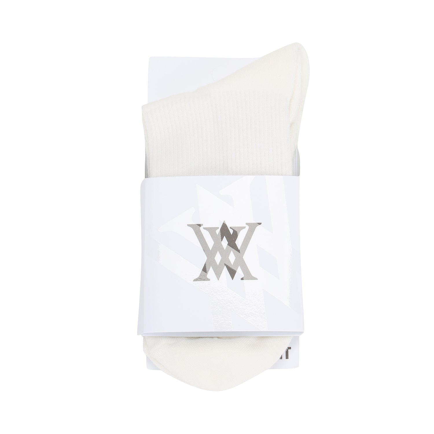 ANEW Golf Men Triple Logo Socks - Off White
