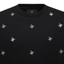 ANEW Golf Men's Logo Pattern Wind Block Pullover - Black