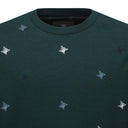 ANEW Golf Men's Logo Pattern Wind Block Pullover - Green