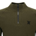 ANEW Golf Men's Wind Block Half Zip-up Pullover - Khaki
