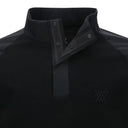 ANEW Golf Men's Preformance Wind Block Hybrid Pullover - Black