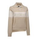 ANEW Golf Women's Big Collar Half Zip-UP Pullover - Light Beige