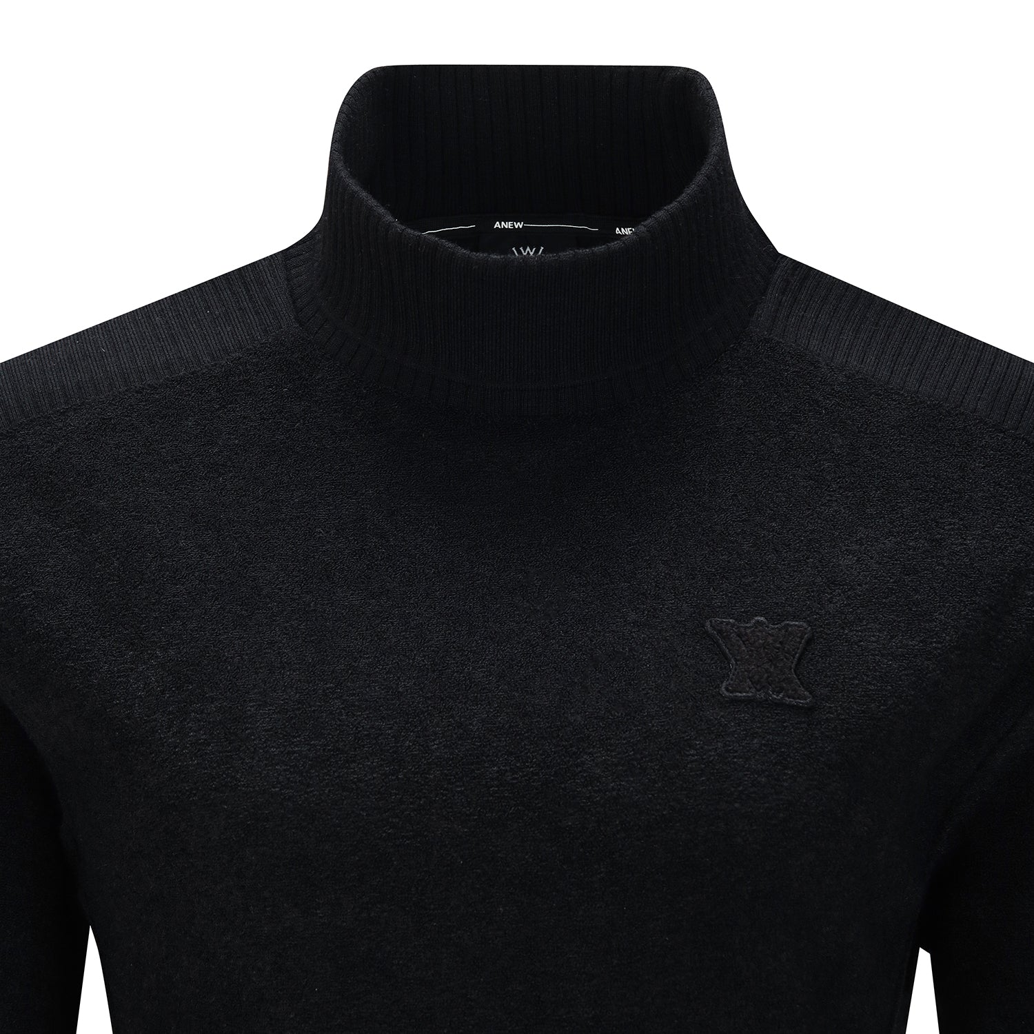 ANEW Golf Women Boucle Half Neck L/TS - Black