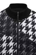 Men's FA Pattern Reversible Knit Vest - Black