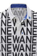 ANEW GOLF Men's SM Logo Pattern Short T-Shirt - Cream