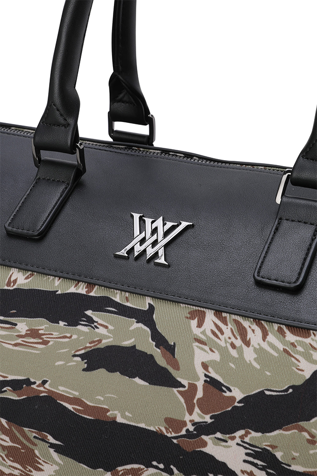 ANEW GOLF Uni Camo Pattern Boston Bag - Black