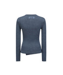 Women's Handle Chain Embroidery Pullover - Blue