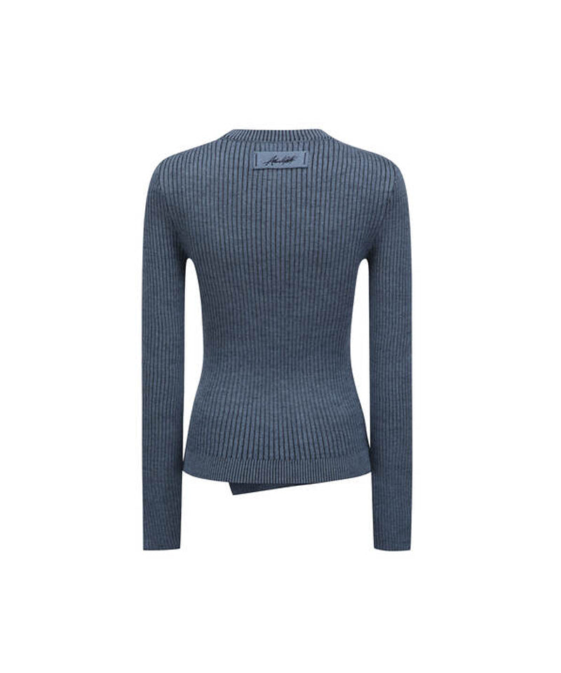 Women's Handle Chain Embroidery Pullover - Blue