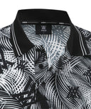 ANEW GOLF Men's SM Tropical Pattern Short T-Shirt - Black