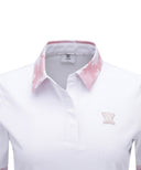 Women Camo Flage Point Short Shirt - White