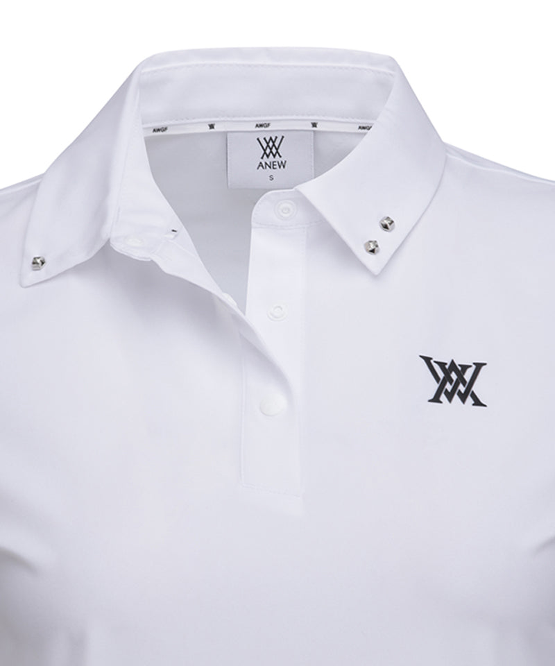 ANEW Golf Women's SM Logo Point Short T-Shirt - White