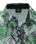 ANEW GOLF Men's SM Tropical Pattern Short T-Shirt - Green