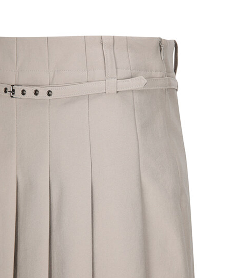 Women's Buckle Point Pleats Skirt - Light Beige – Anew Golf USA