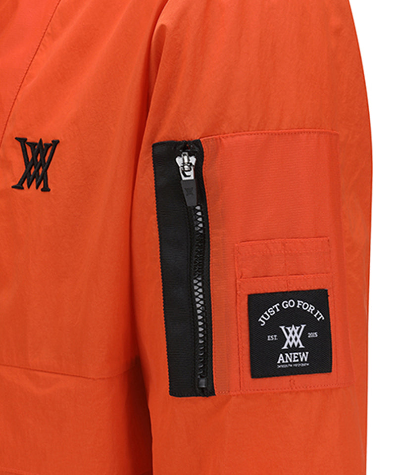 Men's Ribstop Point Anorak Jacket - Orange