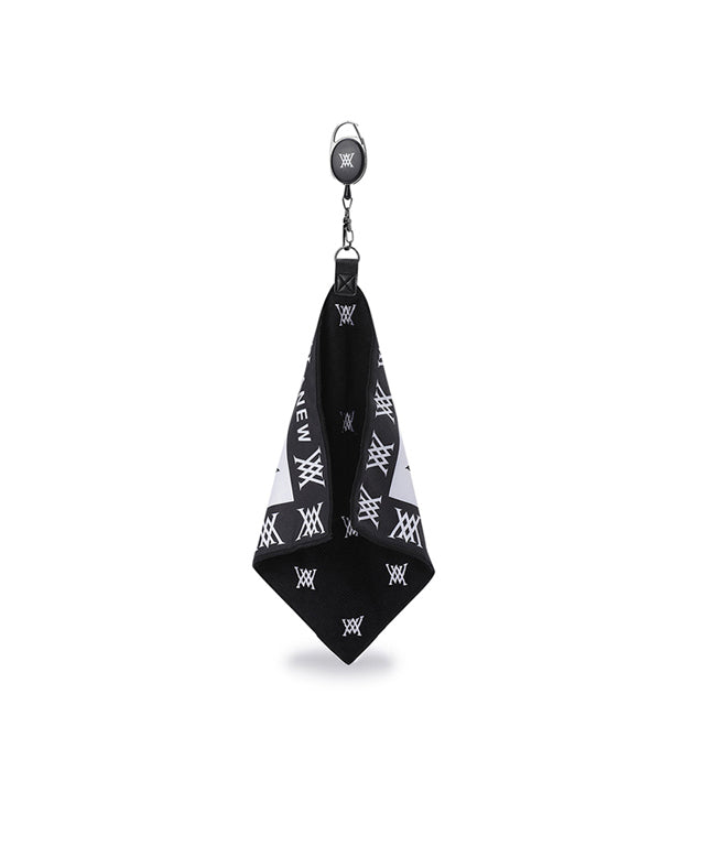 Monogram Hipster Reel Towel - Black