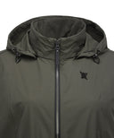 Women's Waist Shirring Hoody Vest - Khaki
