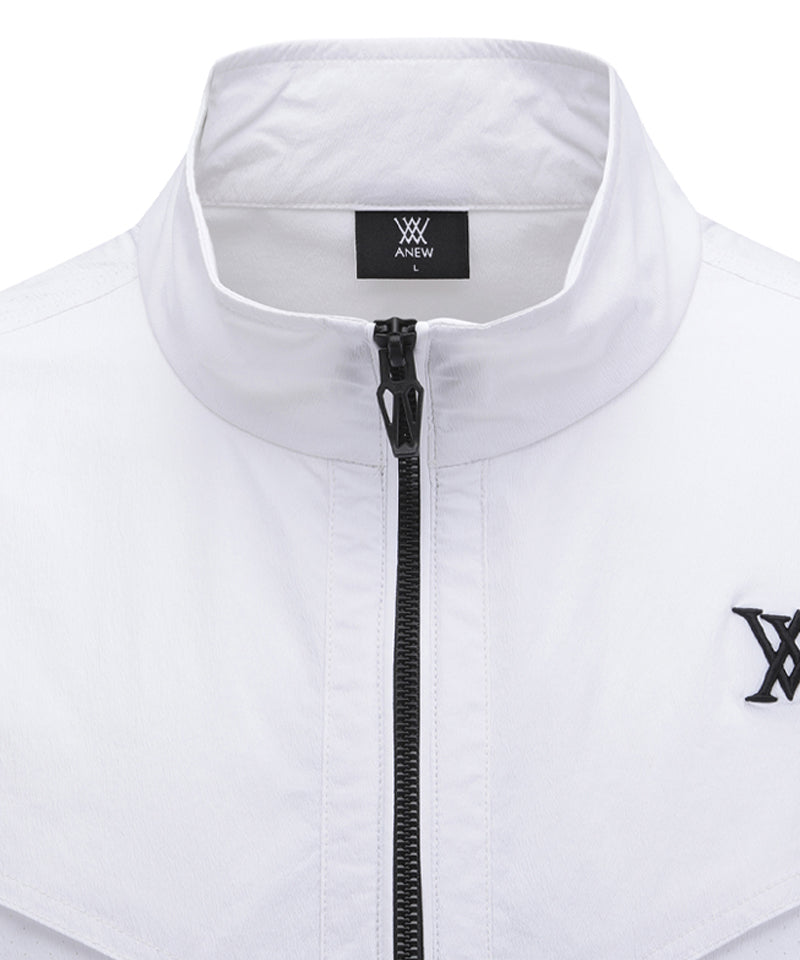 ANEW GOLF Men's SM Short Sleeve Anorak Jacket - White