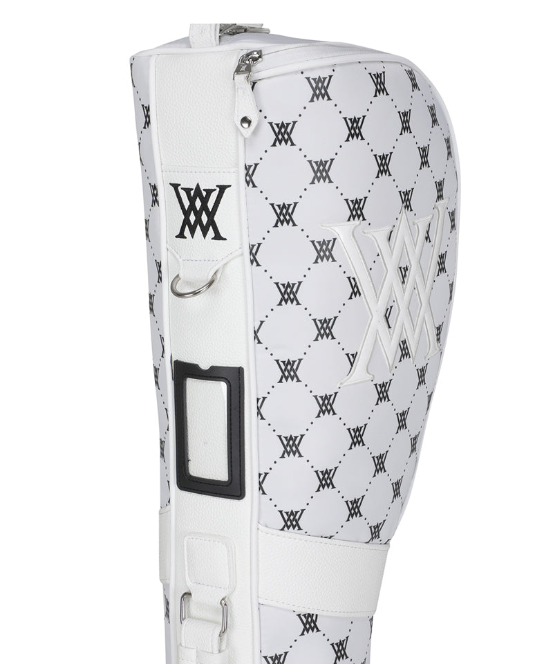 ANEW Golf Uni Monogram Pattern Half Bag - White