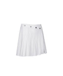 Women's Pleats Half Pants - White