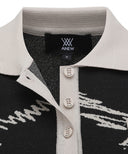 ANEW Golf Women's SM Logo Pattern Knit Vest - Black