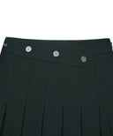 Women's Pleats Half Pants - Green