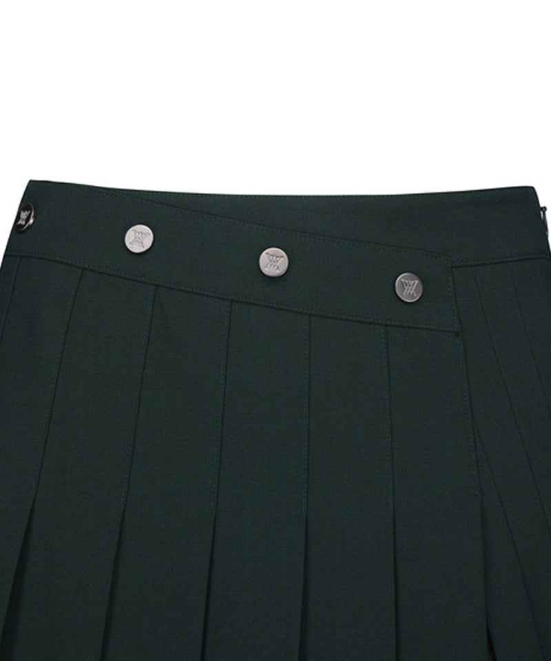 Women's Pleats Half Pants - Green