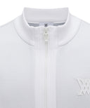 Anew Golf Men's SP Logo Pattern Knit Cardigan - White
