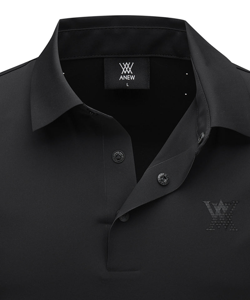 ANEW GOLF Men's SM Black Finish Short T-Shirt - Black