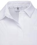 ANEW Golf Women's SM Black Finish Jacquard Short T-Shirt  - White