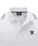 Men Ice Dots Logo Pattern Short T-Shirt - White