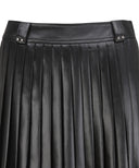 Anew Golf Women's SP Leather Like Pleated Skirt - Black