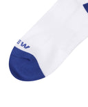 Men's Double-Block Crew Socks - Royal Blue