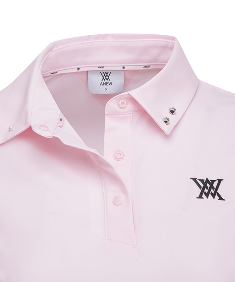 ANEW Golf Women's SM Logo Point Short T-Shirt - Light Pink