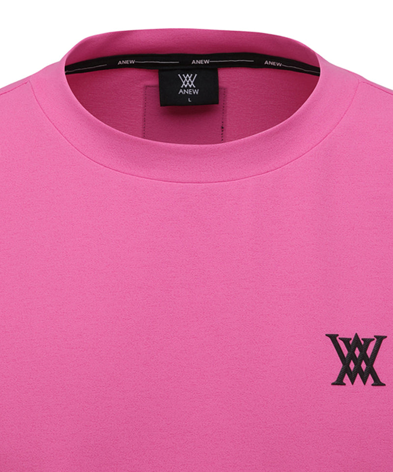 ANEW GOLF Men's SM Essential Round Short T-Shirt - Hot Pink
