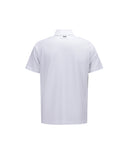 [Signature] Men's Crack Fabric Short T-Shirt - White