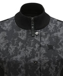 Women's SP Pattern Full Zip Knit Vest - Black