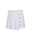 W Lap Pleats HP - White