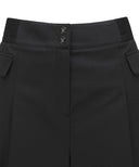 [Legacy Sale] Women's SM Pleated Half Pants - Black