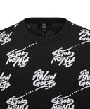 Men's Logo Pattern Jacquard Pullover - Black