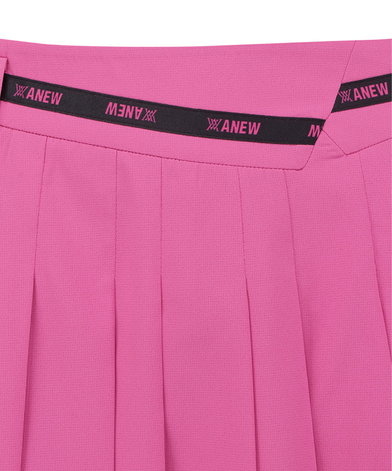 Anew Golf Women's SM Incision Pleated Half Pants - Hot Pink