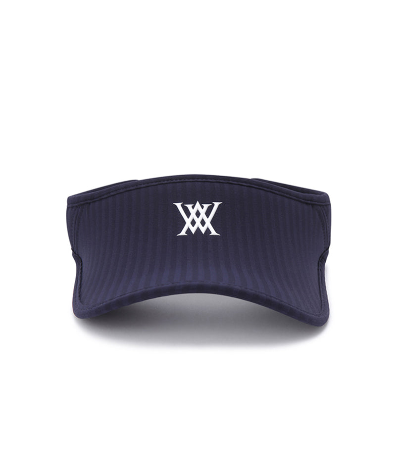 Women's Stripe Visor - Navy