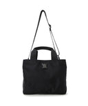 Uni Double Pocket Tote Bag - Black