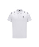 Men Ice Dots Logo Pattern Short T-Shirt - White