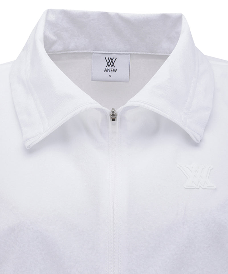 ANEW Golf Women's SM Short Sleeve Anorak Jacket - White