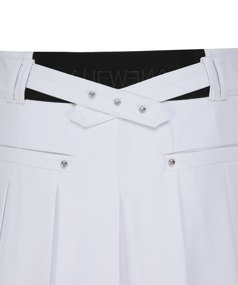 ANEW Golf Women's SP Essential Pleated Skirt - White – Anew Golf USA