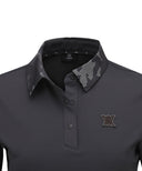 Women Camo Flage Point Short Shirt - D/W - D/Brown