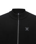 Men's Black Check Board Cardigan - Black