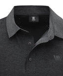 ANEW GOLF Men's SM Black Finish Short T-Shirt - Melange Gray
